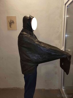 Pláštěnka do deště cyklistická, černá - 3