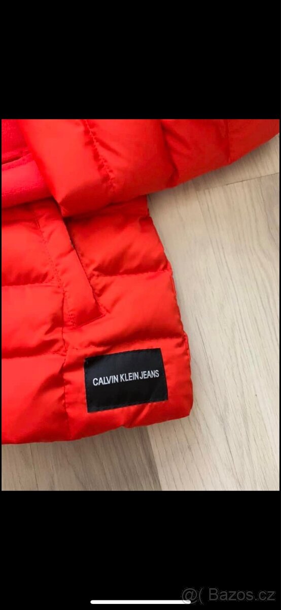 CALVIN KLEIN NOVÁ ZIMNÍ BUNDA VEL.M - 4
