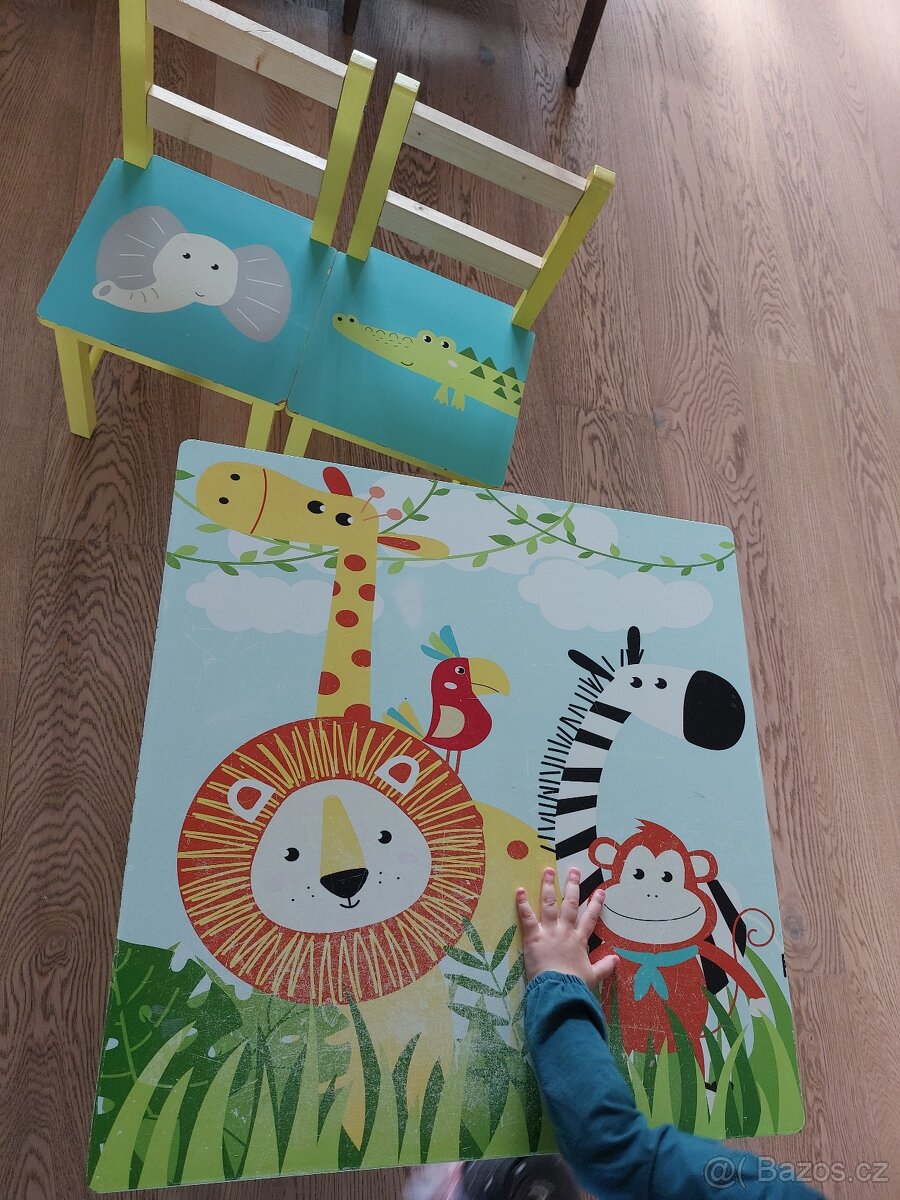Livarno home dětský stůl se 2 židličkami Safari - 4