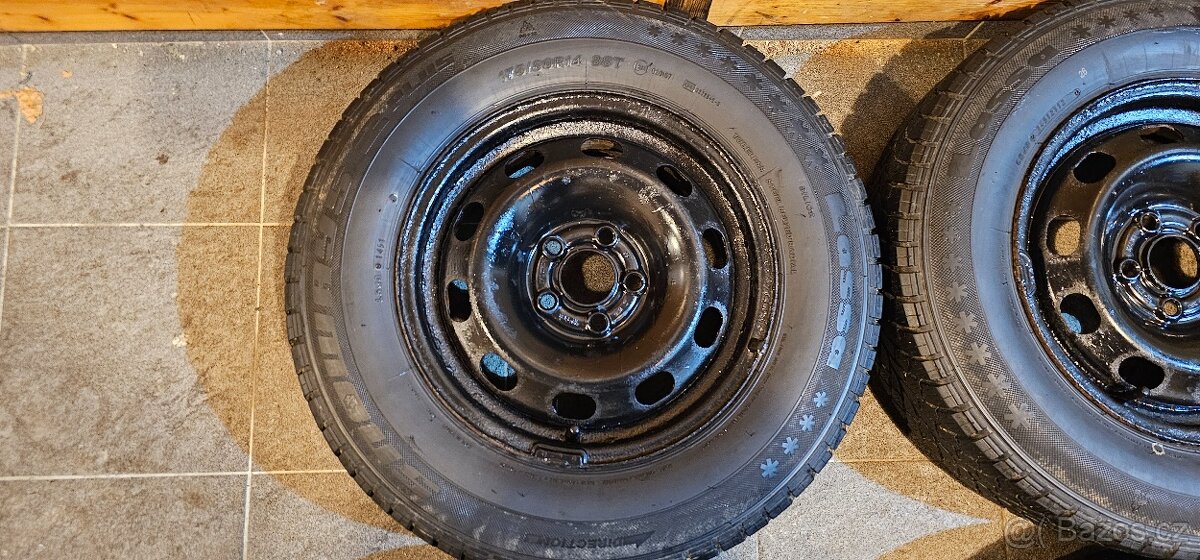 Disky Octavia I / Golf 4, 5x100,zimní pneu 175/80/14 - pošlu - 4