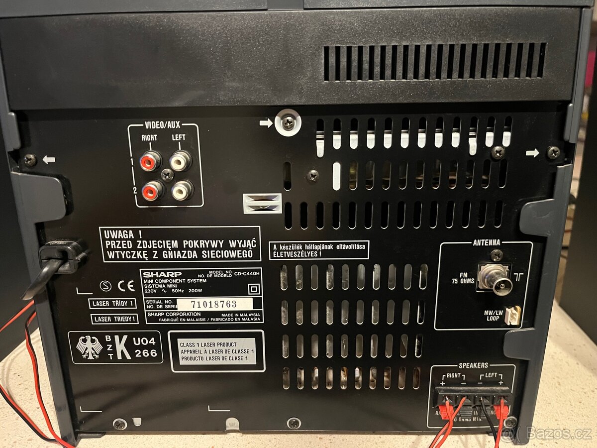 Rezervace Hi-fi věž Sharp CD-C440H - 4