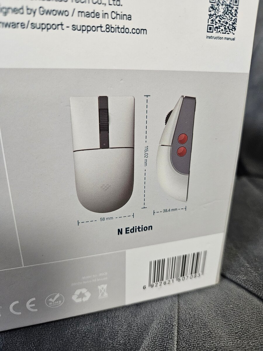 8BitDo Retro Mouse – NOVÁ, jen rozbalená - 4