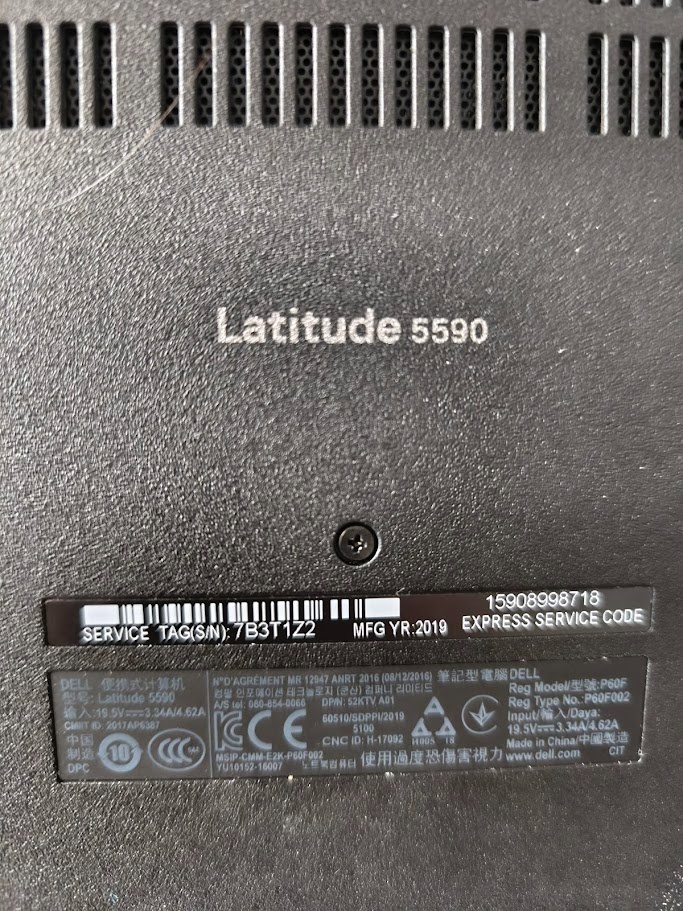 Notebook Dell Latitude 5590 - 4