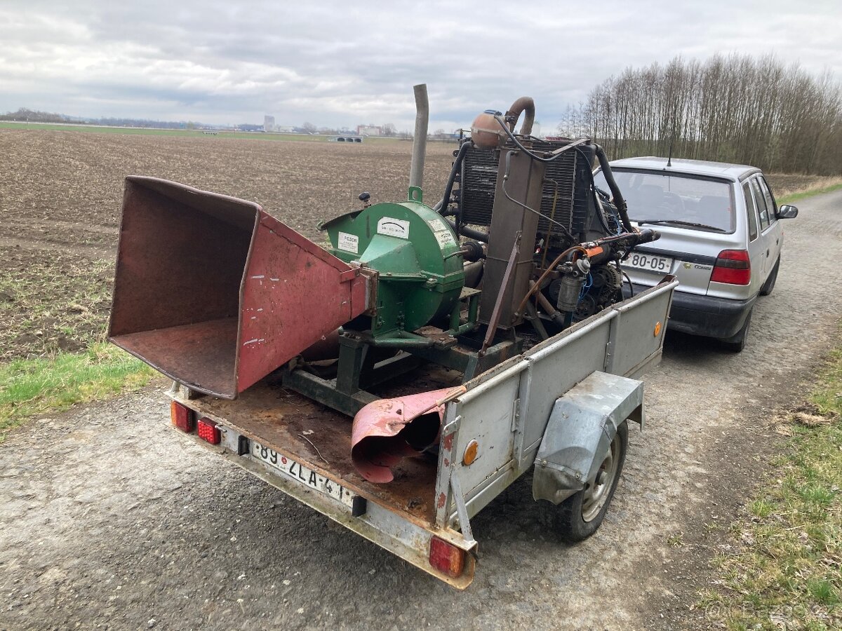 štěpkovač, drtič dřeva bystron - 4