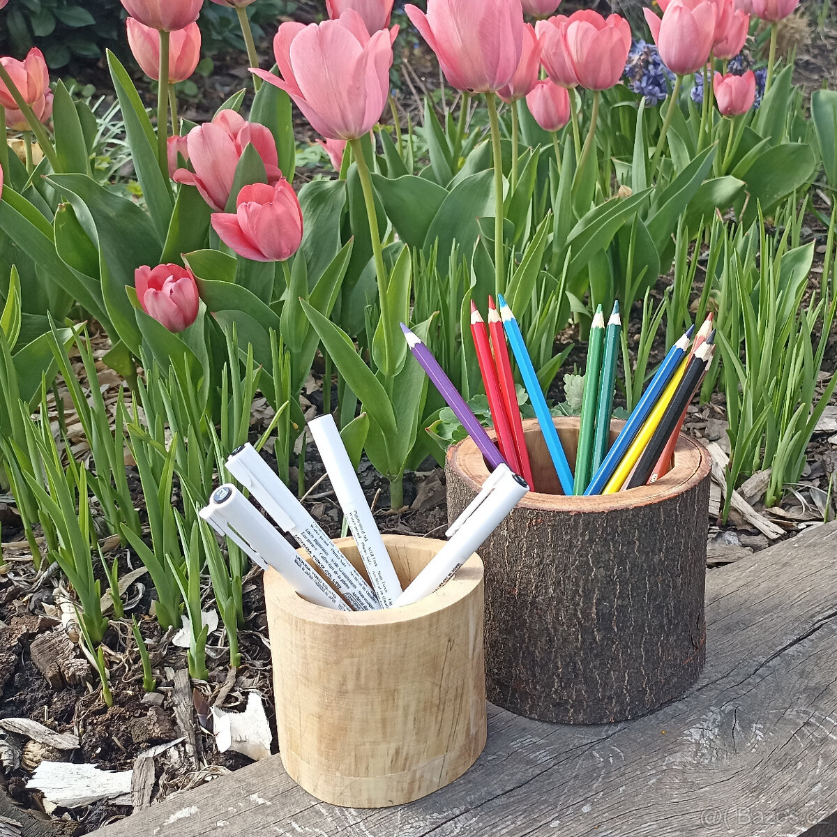 dřevěné dekorace- domečky - 4