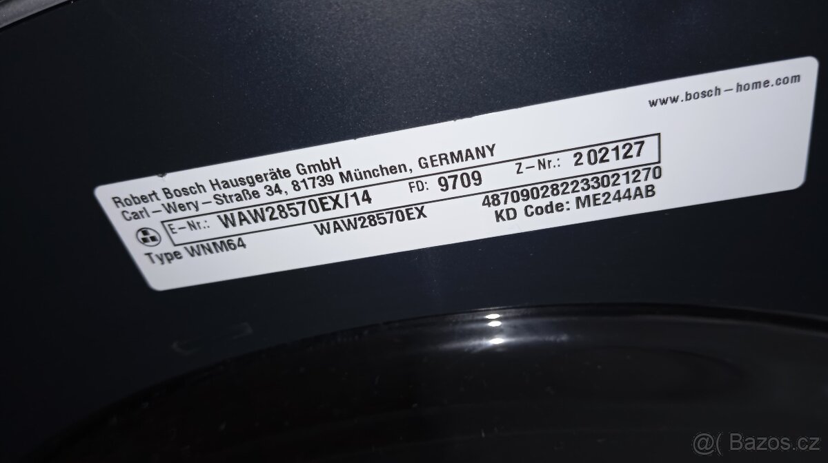 Pračka a sušička prádla Bosch - 4