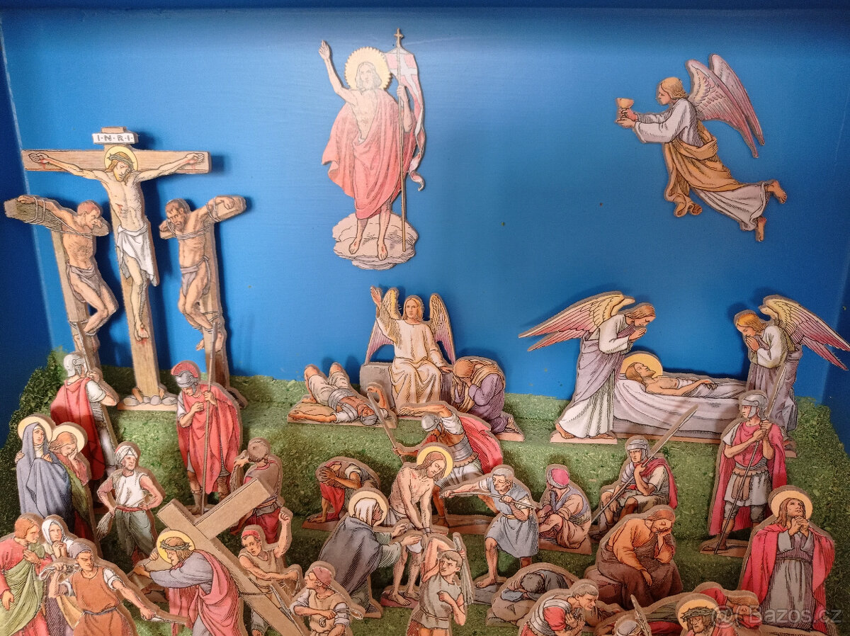 Vyřezávaný postní betlém Tyroly - 4