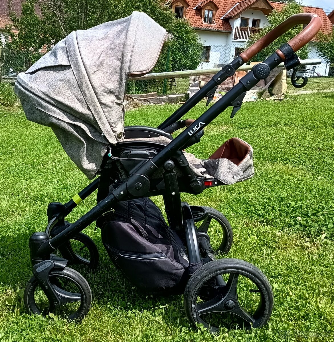 Kombinovaný kočárek Bebetto Luca - Velmi zachovalý - 4