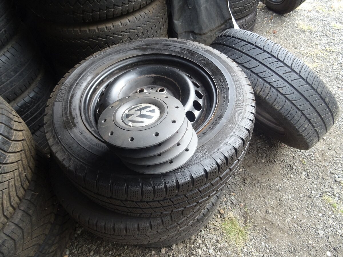 Volkswagen t5 t6 plech kola + letní pneu 205/65/16C - 4