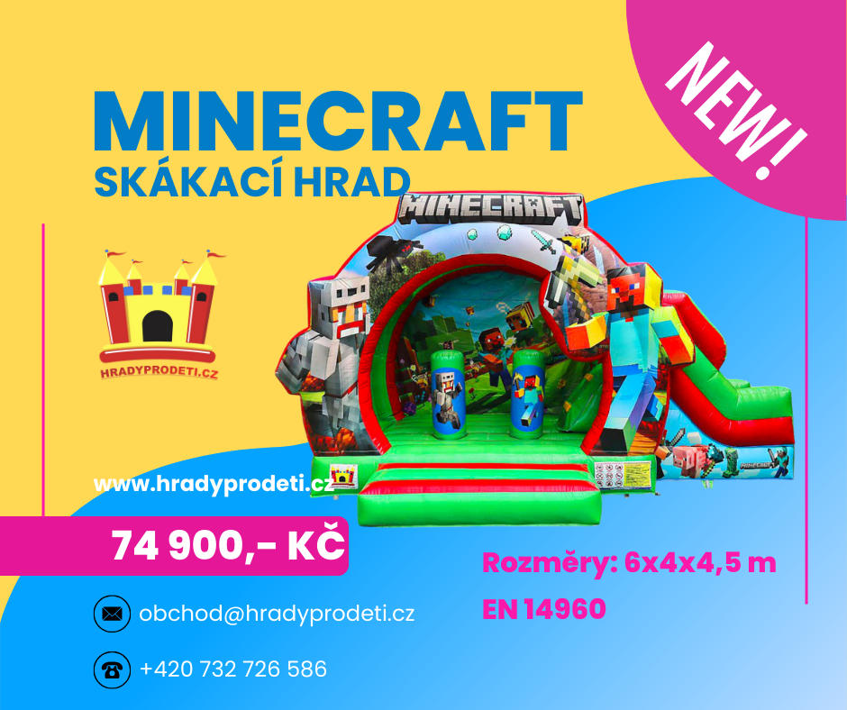Skákací hrad Minecraft - 4