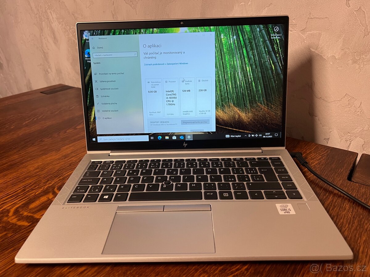 HP EliteBook 840 G7 – 8 GB RAM, SSD 256 GB, krásný stav - 4