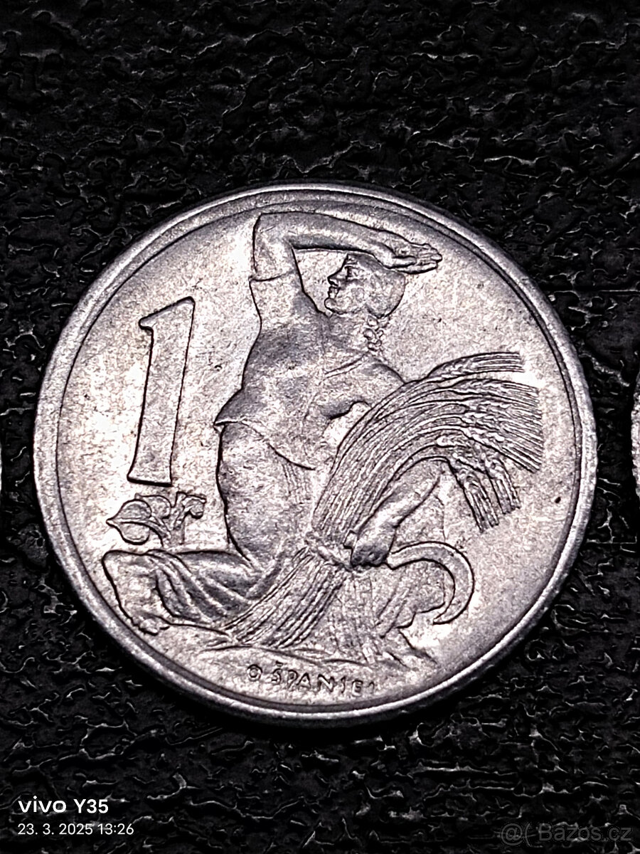 4x 1 koruna Československo 1950 - 1953 R - 4