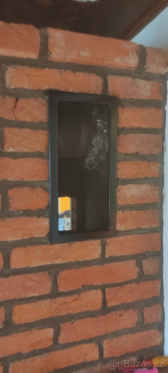 2ks Větrací krbová mřížka 22x45 cm ČERNÁ - 4