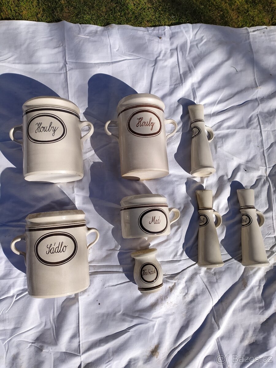 chalupářská keramika - houby,ocet,olej,med,sádlo,hřebíček - 4