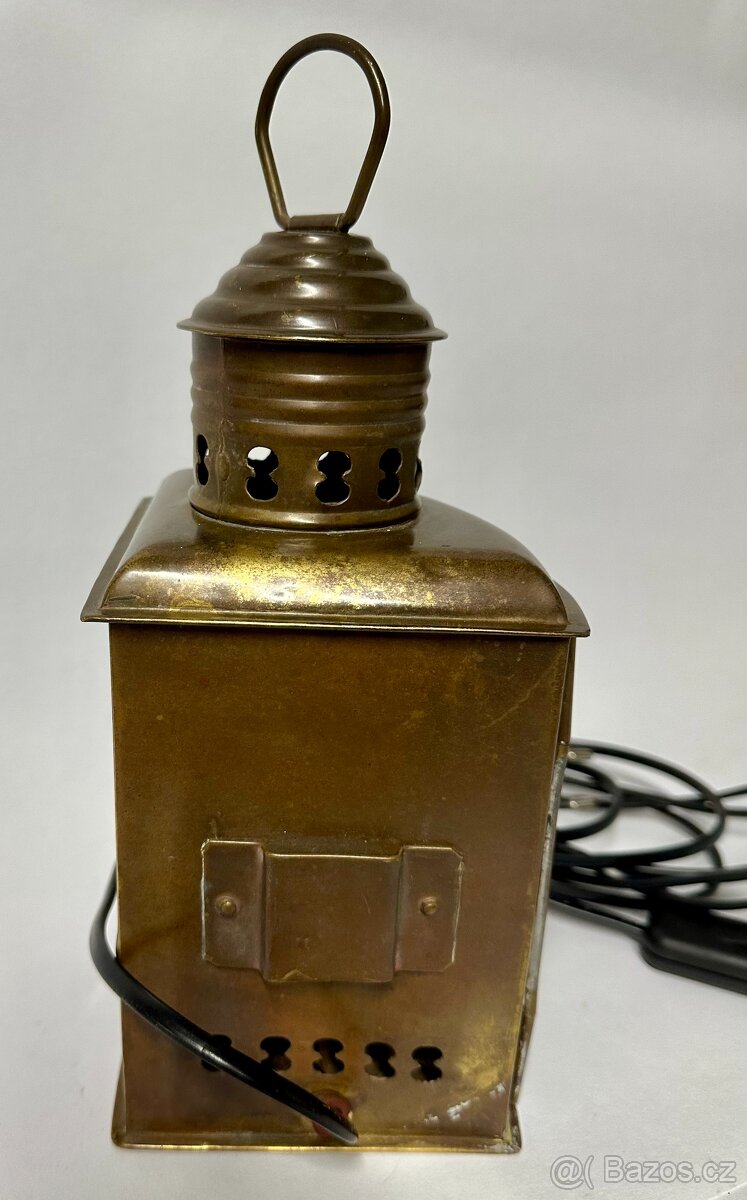 Starožitná lampa PORT krásný TOP kousek - 4