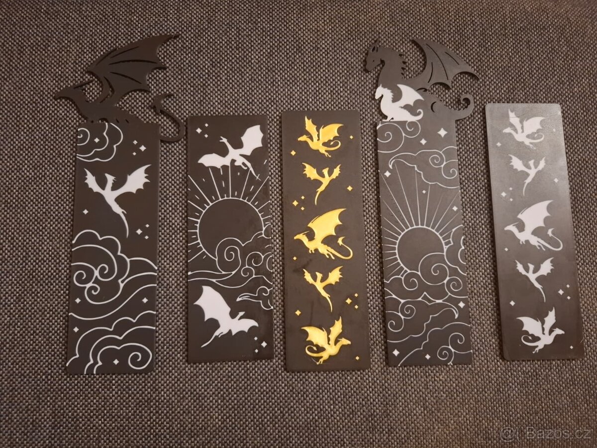 Prodám různé záložky do knih s motivy draků - 4