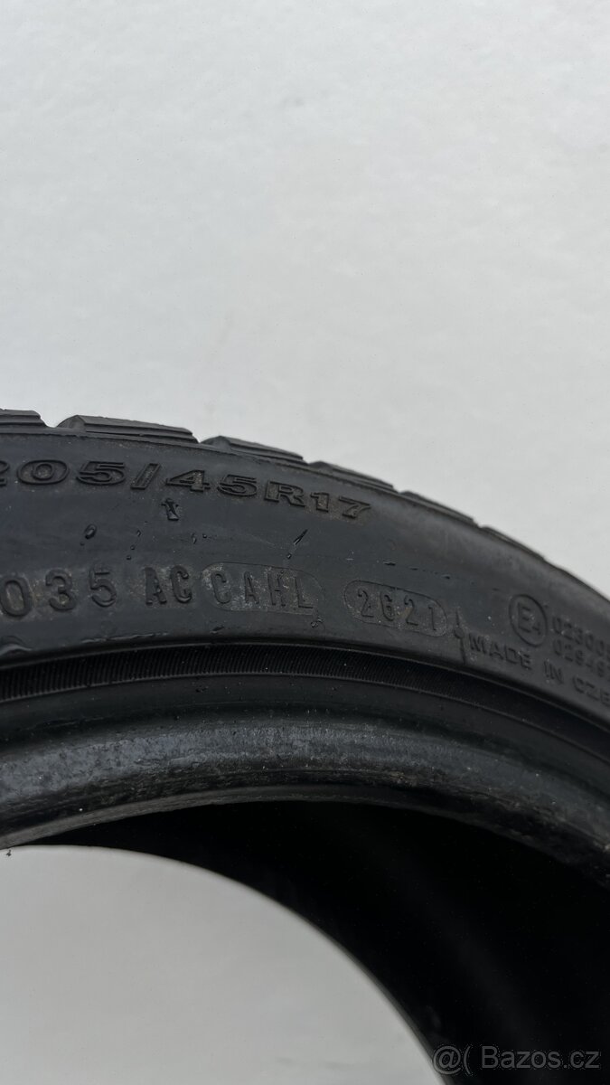 2x - zimní pneu - 205/45 R17 88V - NEXEN - 7mm - 4