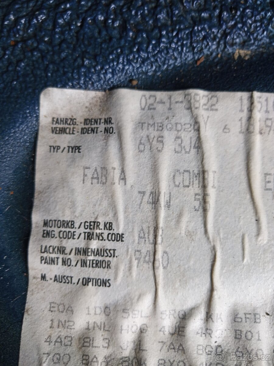 Skoda fabia 1.4 16v veskere dily - 4
