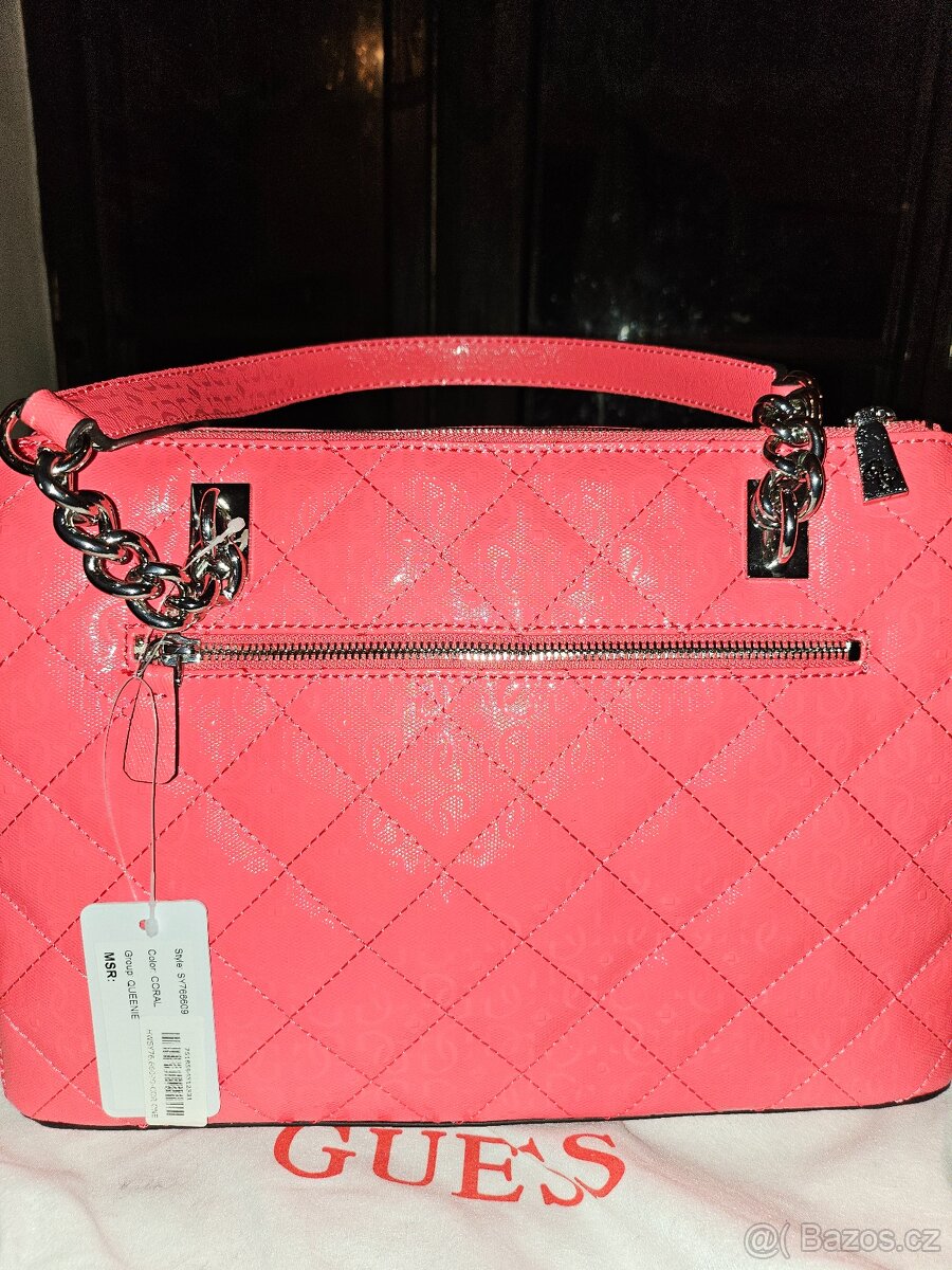 NOVÁ Kabelka Guess barva korálová - 4