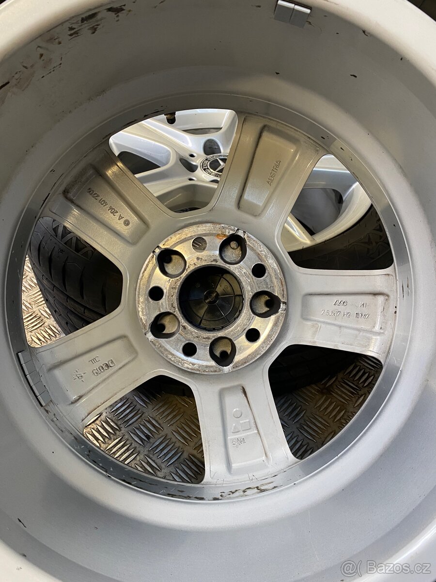 Original alu kola Mercedes 5x112 r17 - 4