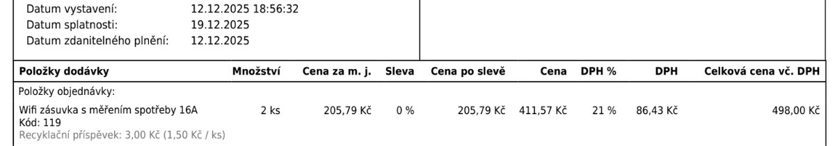 Chytrá Wi-Fi zásuvka (měření spotřeby) + TP-Link Extender - 4