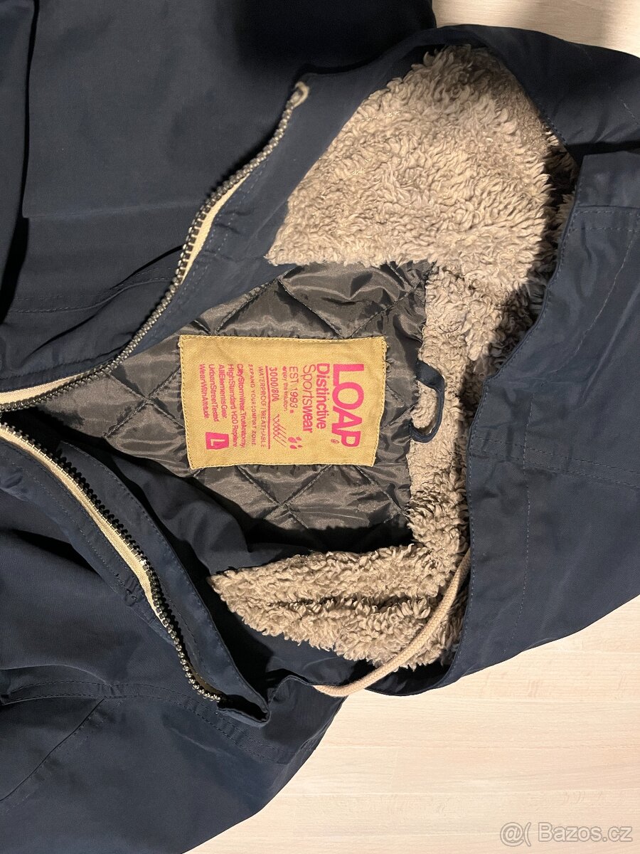 Nová Loap dlouhá budna, parka vel L Naroko modrá - 4