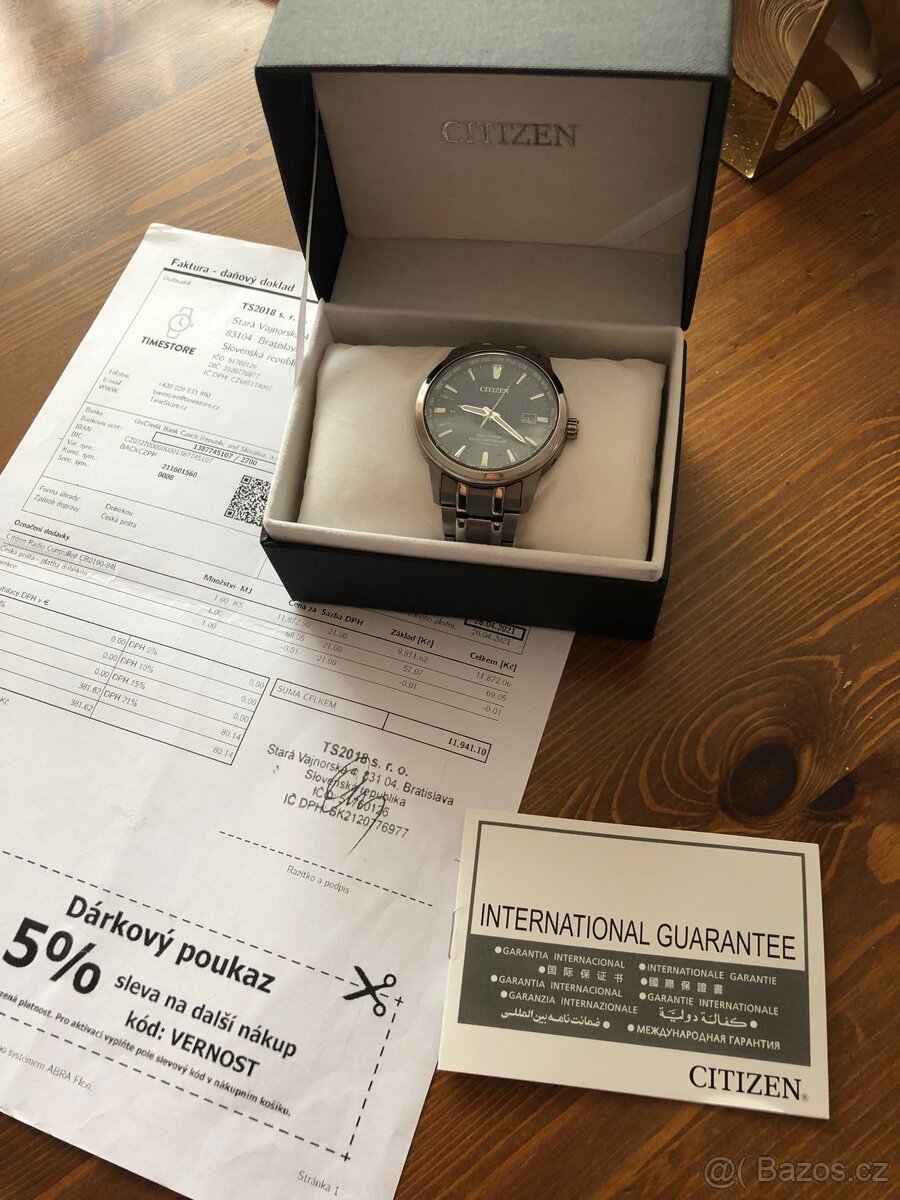Citizen Rádio Controlled Titanium. Zánovní stav. - 4