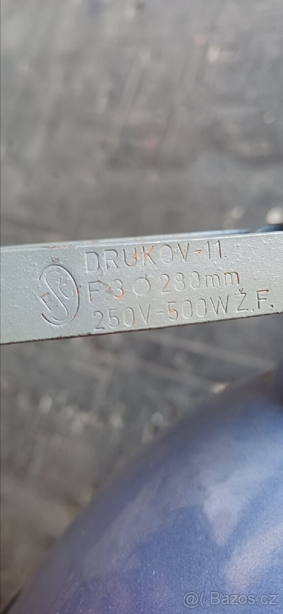 Stará stolní lampa Drukov - 4