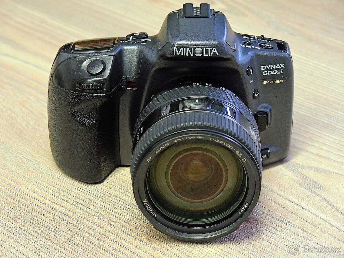Minolta Dynax 500si super + zoom Minolta 24-105mm - 4