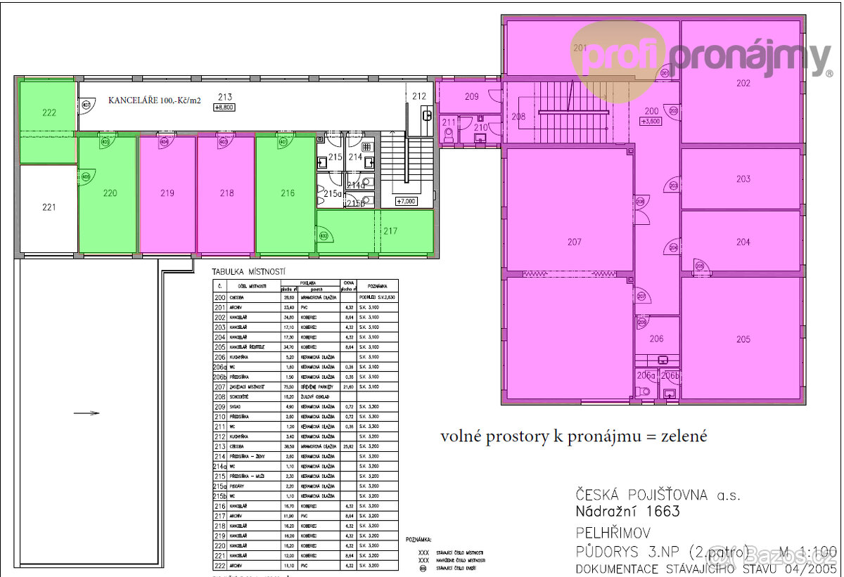 Pronájem kanceláře 12 m² - 35 m² - 4