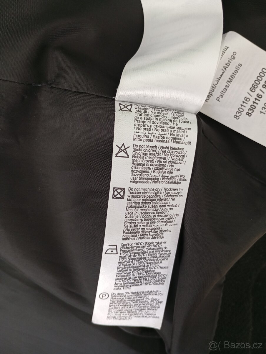 DÁMSKÝ KABÁT ČERNÝ VEL. S/M 36/38 - 4