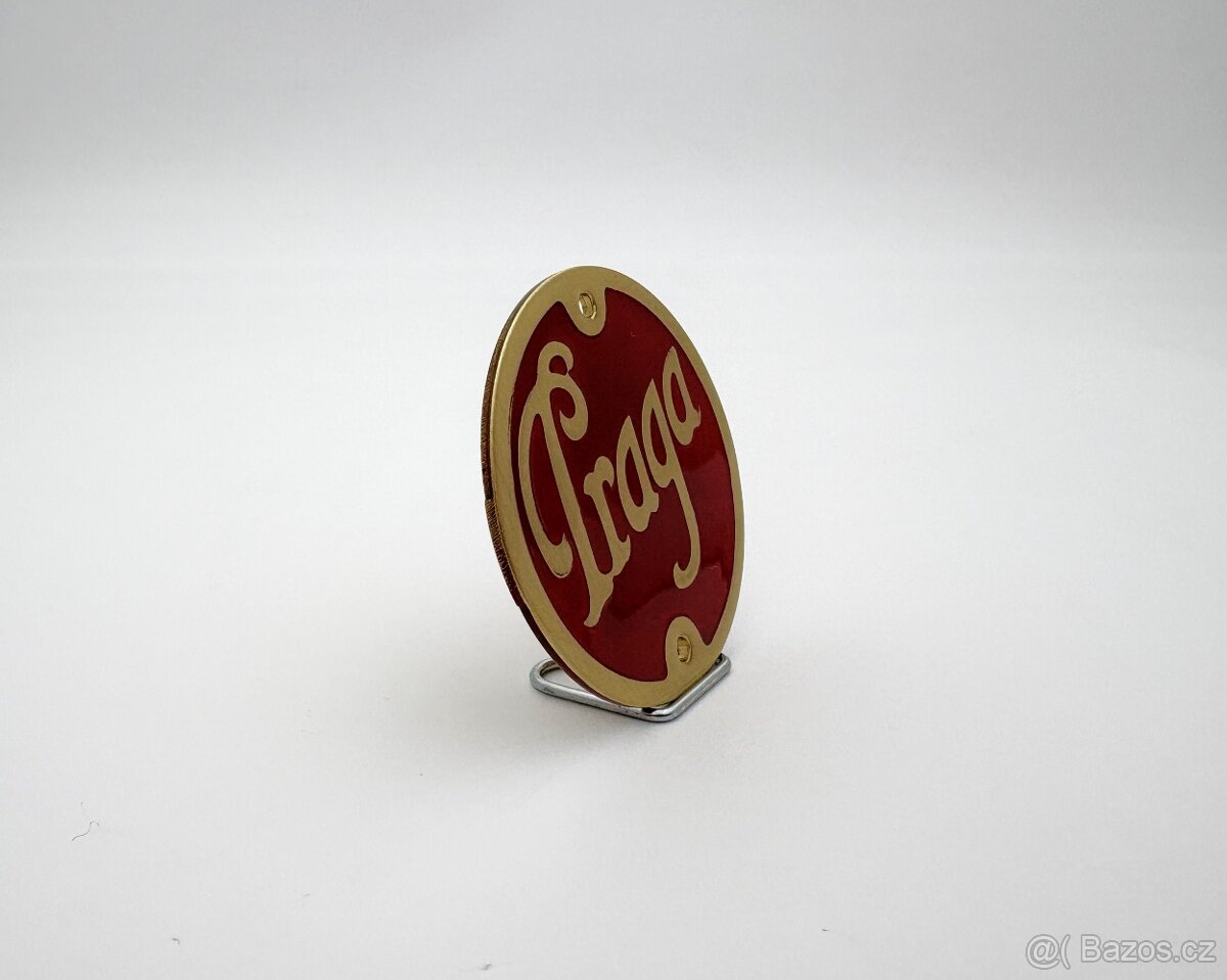 Znak Praga 45 mm – mosazný středový znak - 4