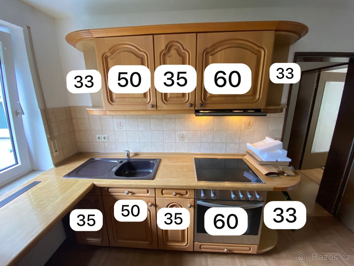 Hnědá kuchyňská linka z Německa se spotřebiči - 4