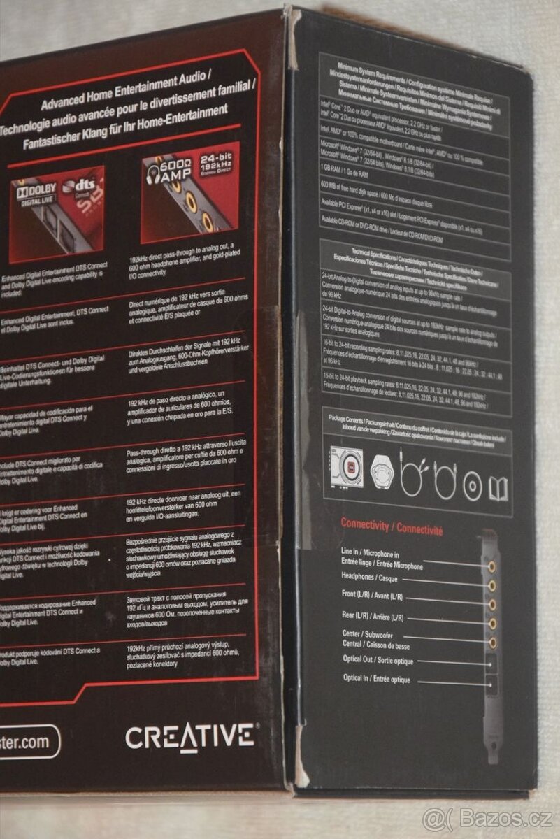 Creative Sound Blaster ZX PCI-Express zvuková karta 5.1, - 4