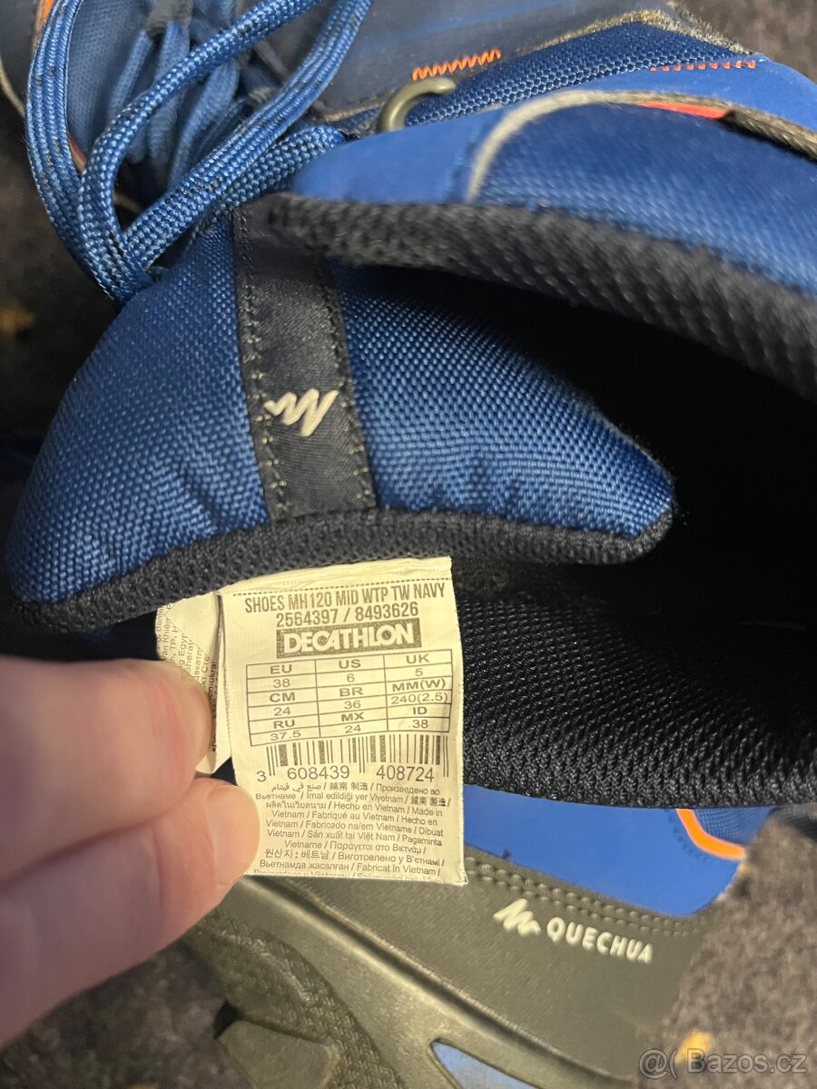 Kotníčkové boty Quechua, vel. 38 - 4