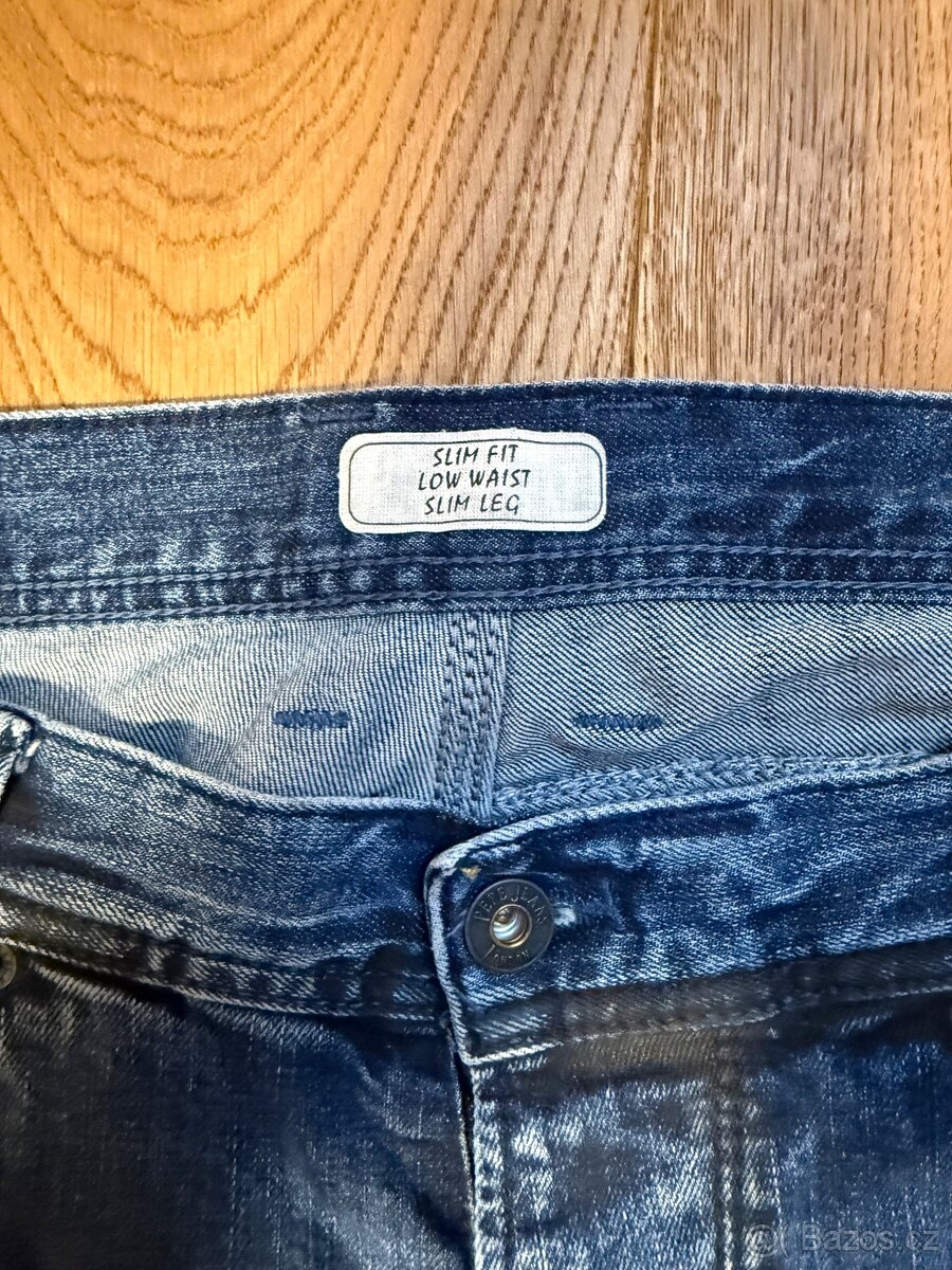 Pepe Jeans tmavě modré džíny - 4