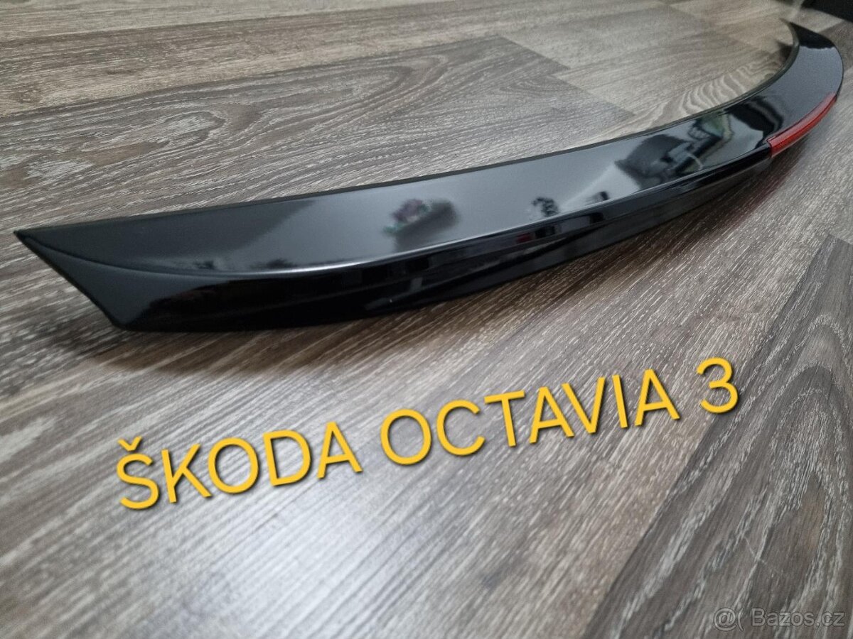 SKODA OCTAVIA 3 spoiler kridlo lipko na kufor - 4