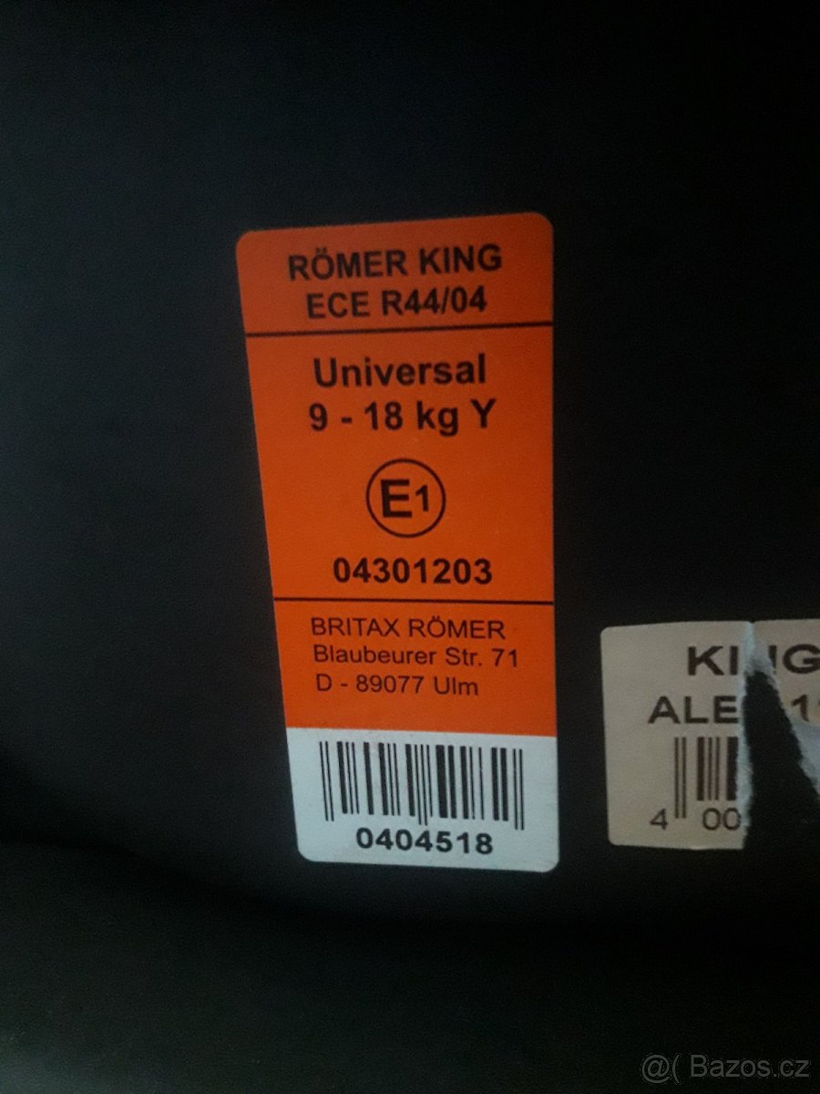 Dětská autosedačka Romer King - 4