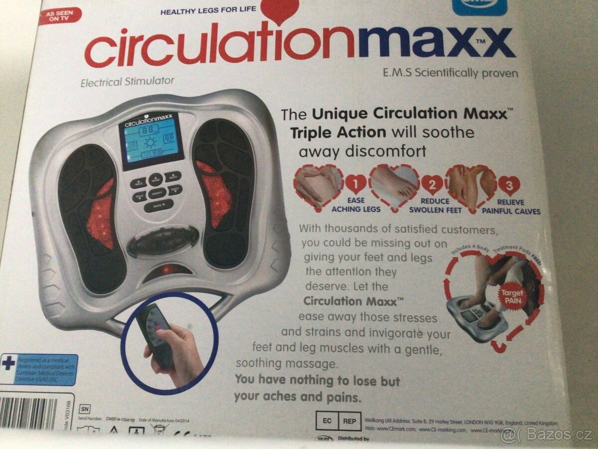 elektronický stimulační masážní přistroj CIRCULATION MAXX - 4
