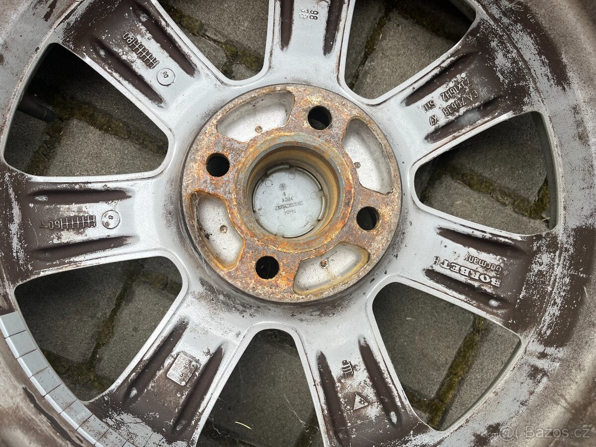 4x litá kola BORBET 4x98 R16, letní pneu 50 % - 4