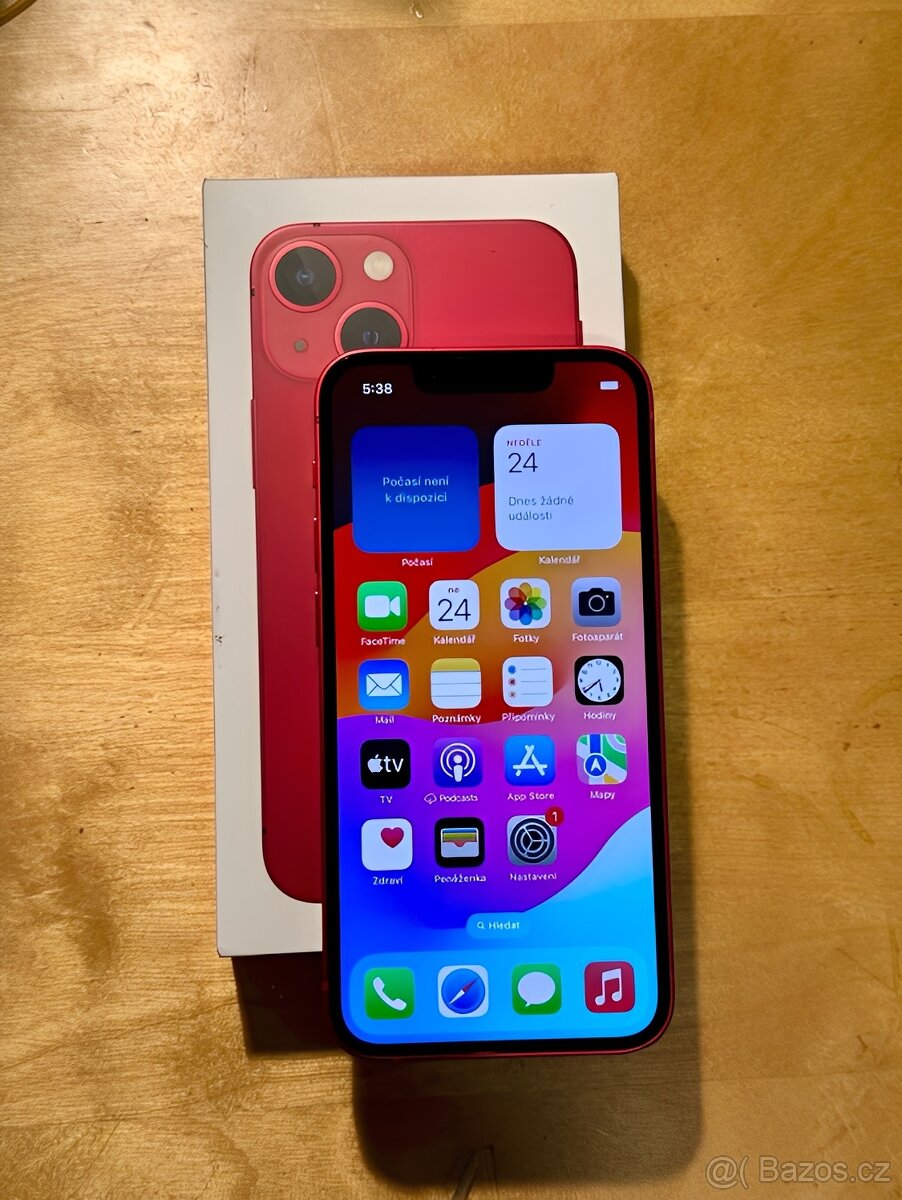 iPhone 13 Red BATERIE 100% TOP - 4