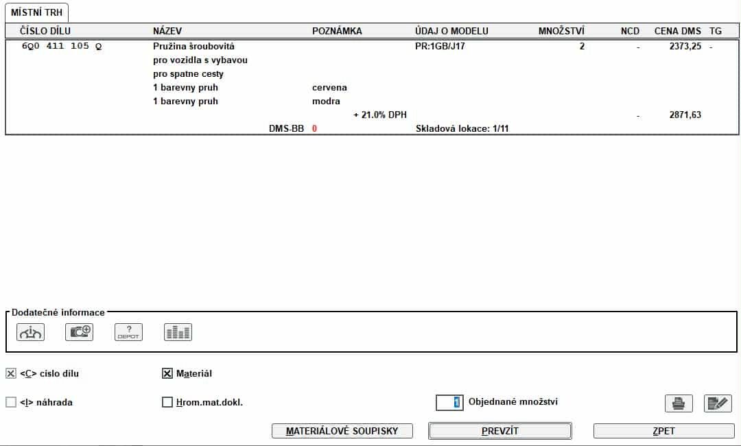 Prodám originální přední pružiny Škoda Fabia I a II - 4