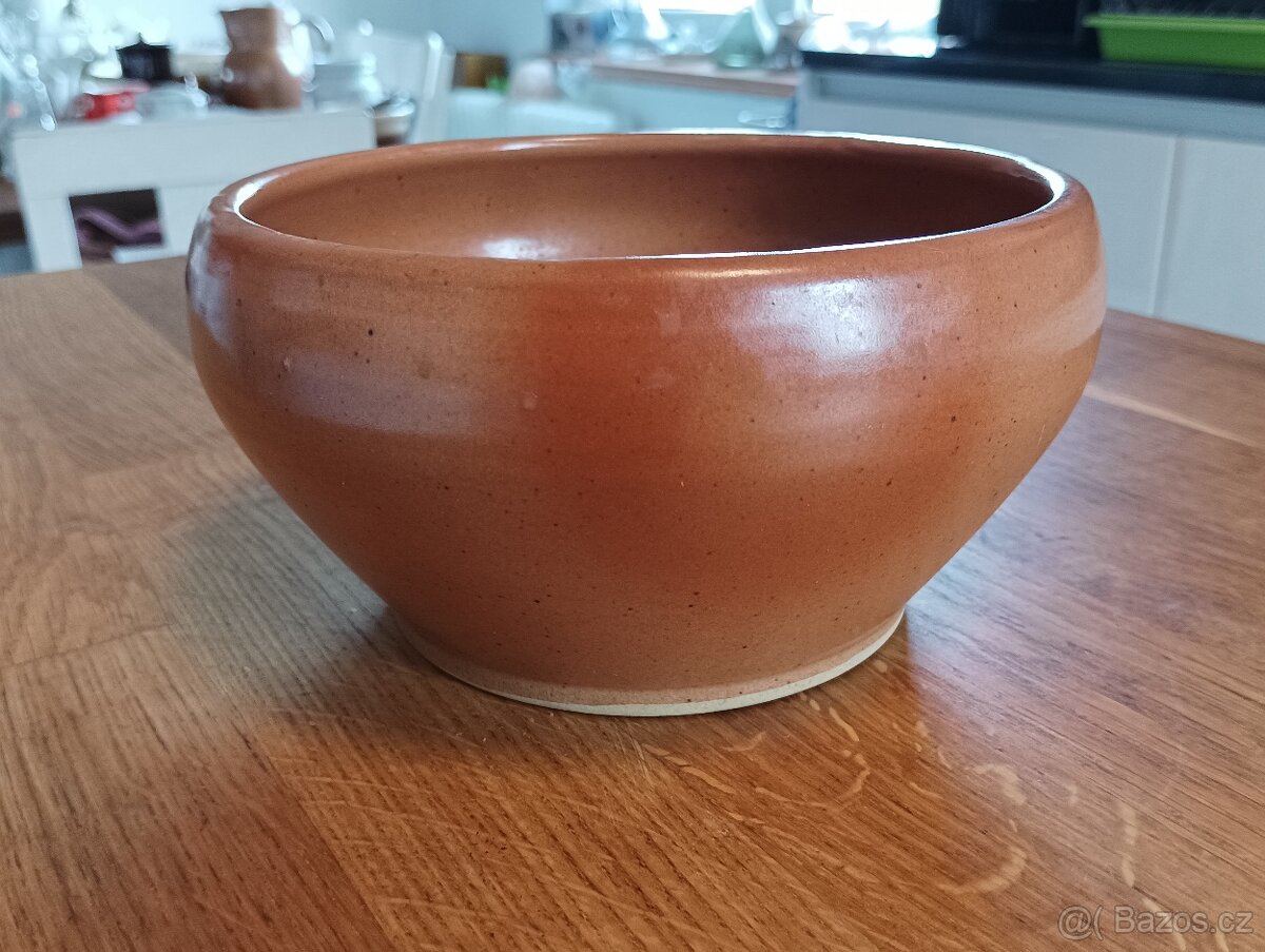 VINTAGE KAMENINOVÁ MÍSA GRÉS & POTIERS DIGOIN Z FRANCIE - 4