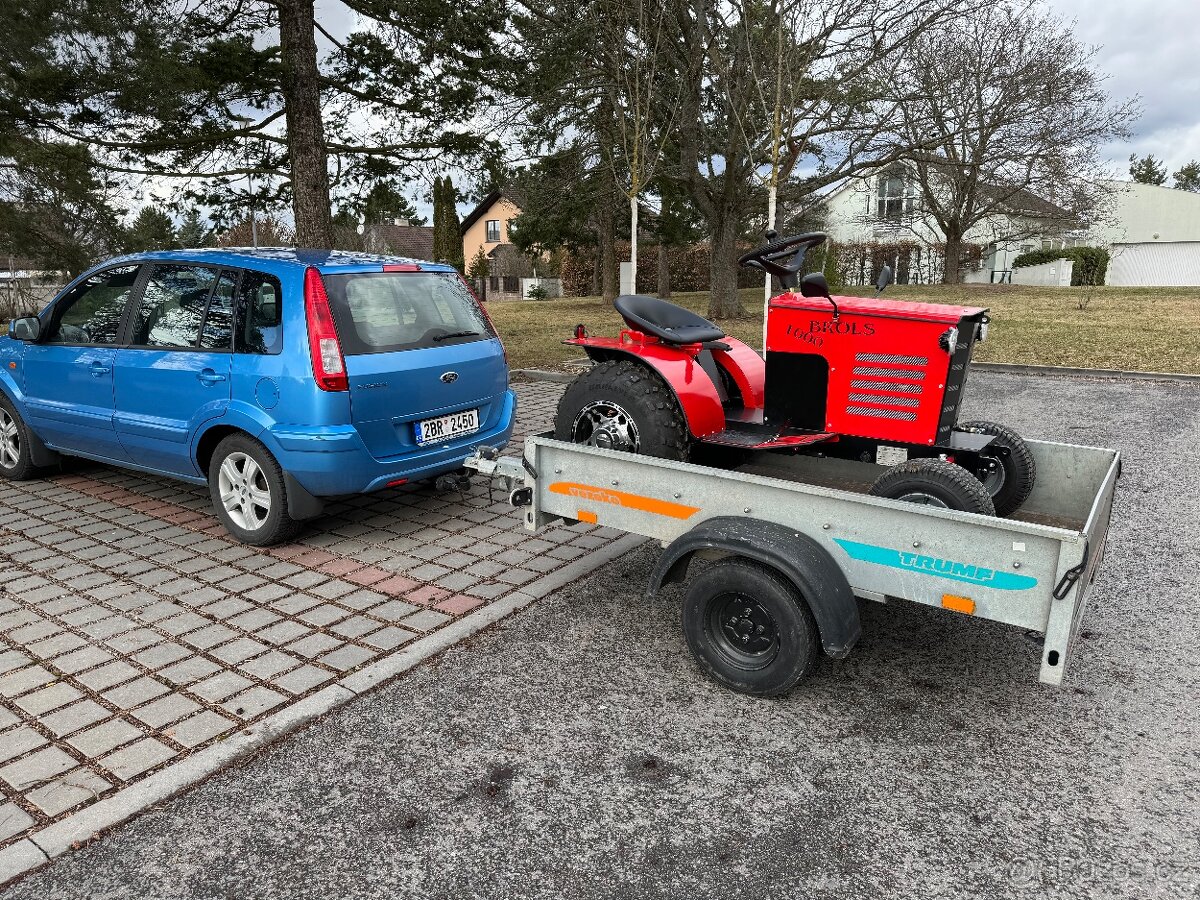 Sněžný elektrický traktůrek BROLS 1000 + el.radlice TOP STAV - 4