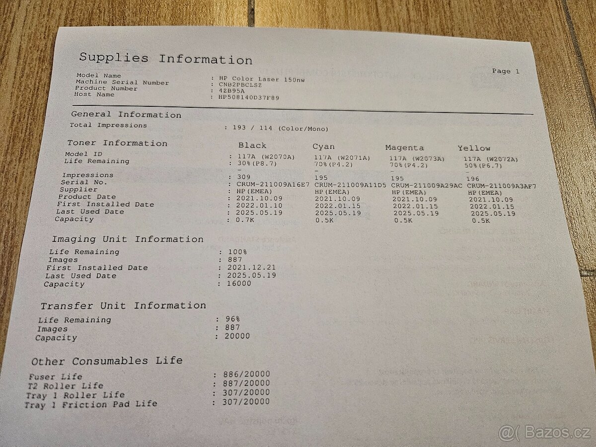 Barevná laser tiskárna HP Color Laser 150nw - 4