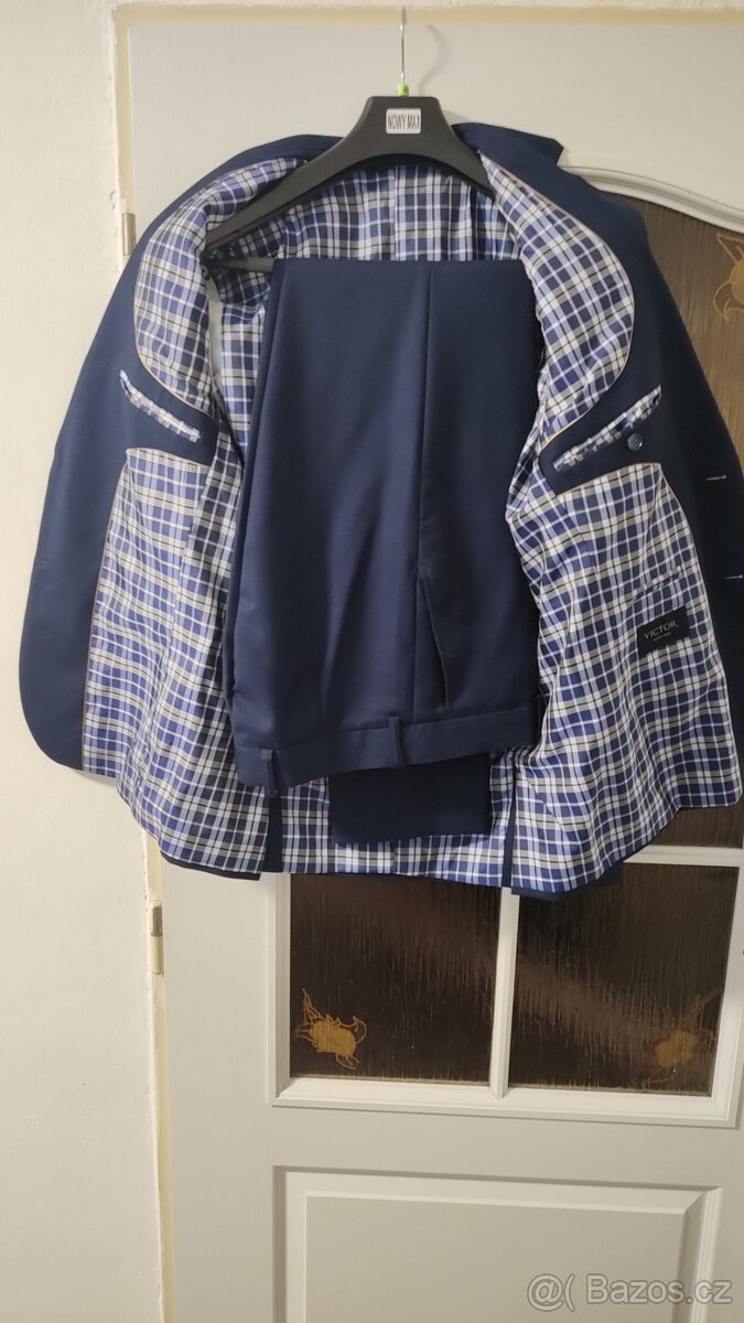 Modrý společenský oblek - 4