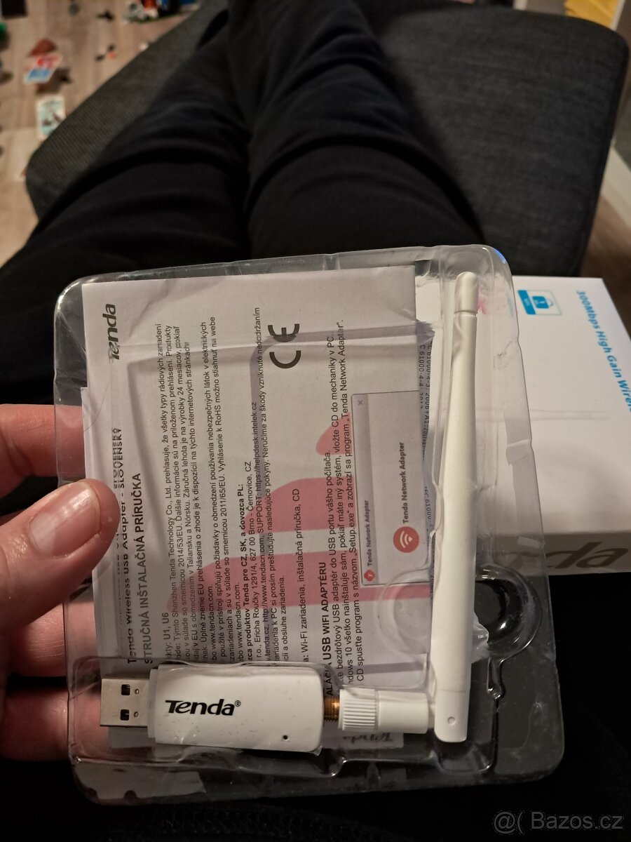 Wi-Fi adaptér Tenda U1 Wireless-N (U1) bílý - 4