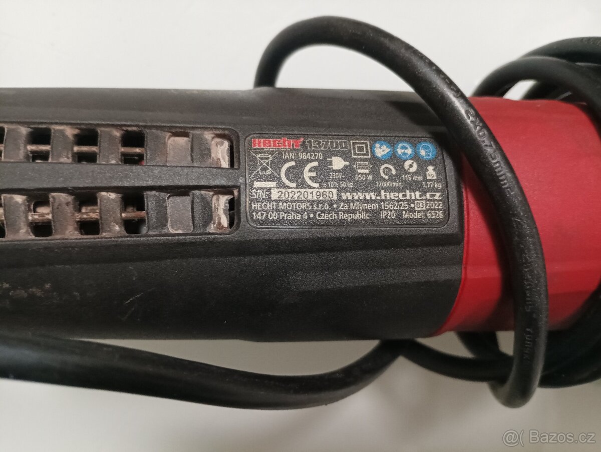 Úhlová bruska 115mm HECHT - 4