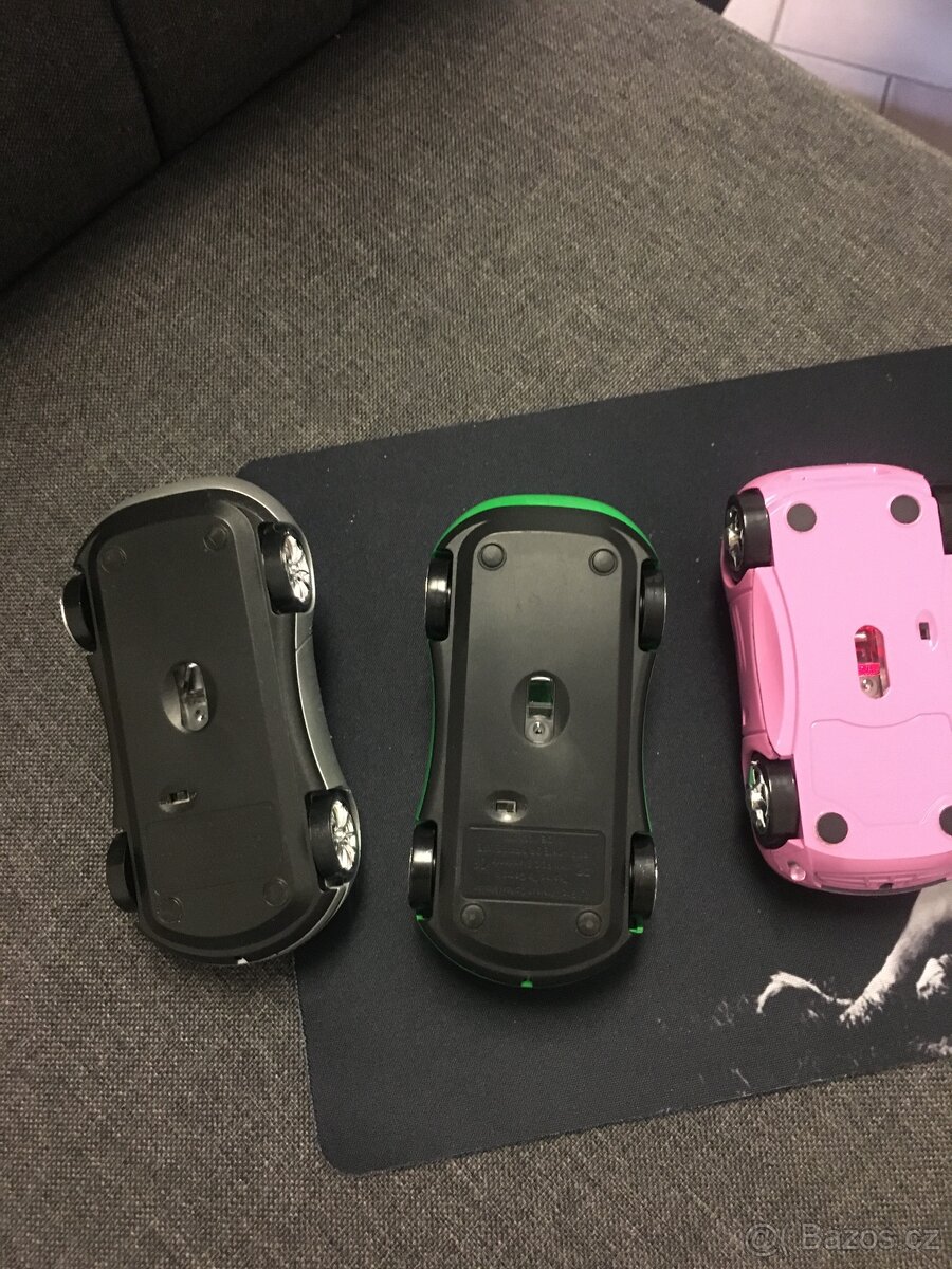 bezdrátová myš auto,podsvícené -NOVÉ - 4