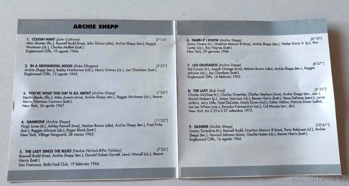 CD Archie Shepp (1996) - 4